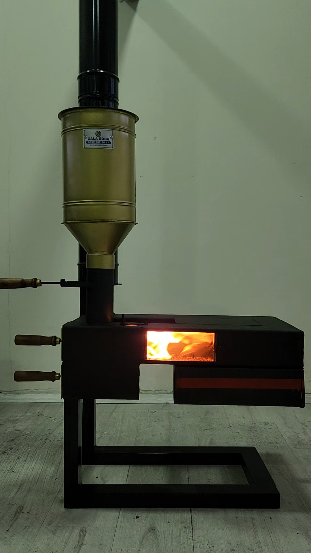 fırınlı ekonomik pelet sobası