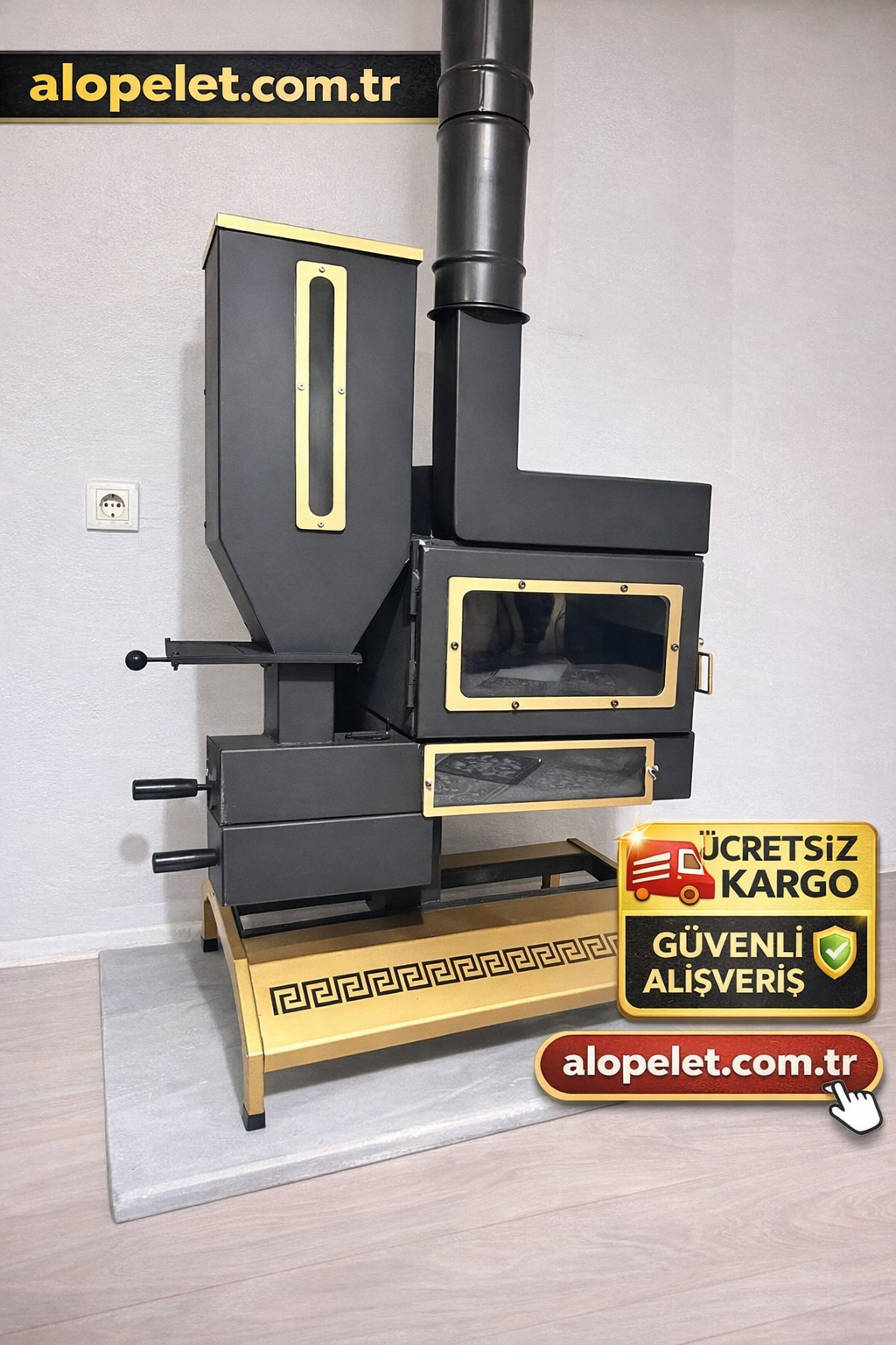 REDWHITELINE fırınlı pelet sobası 