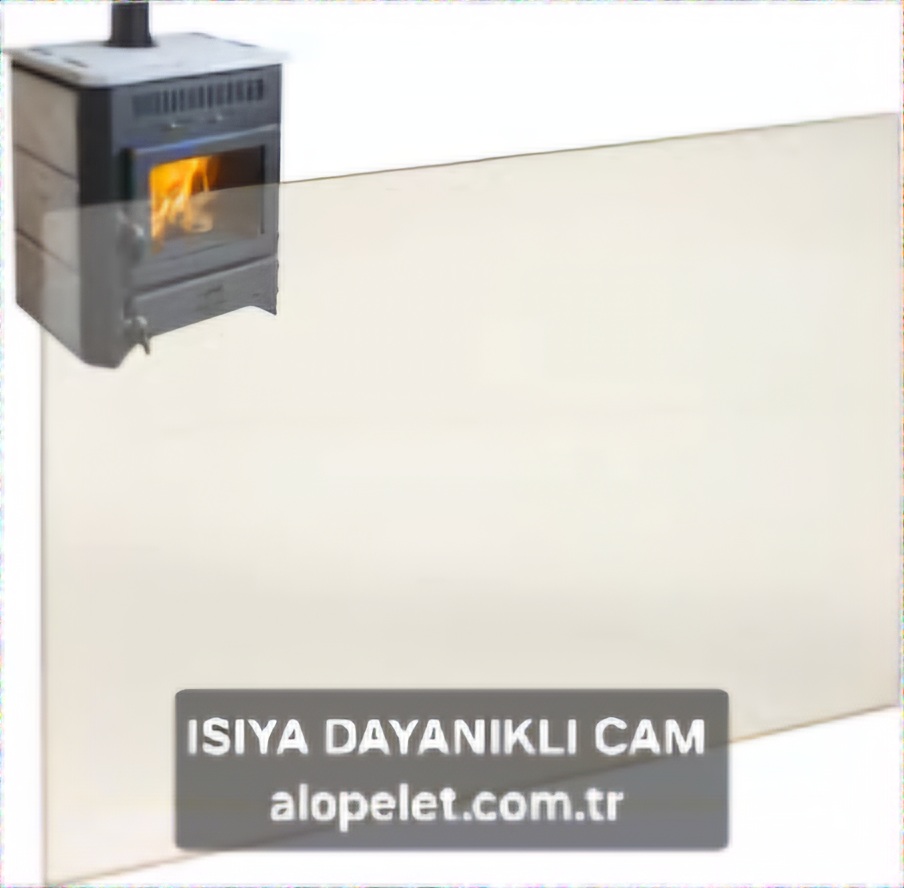 ısıya dayanıklı soba camı 30x40 cm 